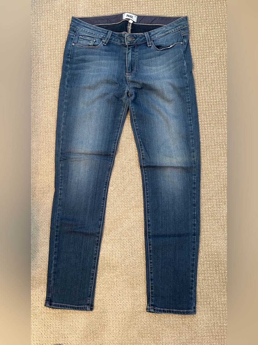 PAIGE Medium Blue Skinny Jeans
